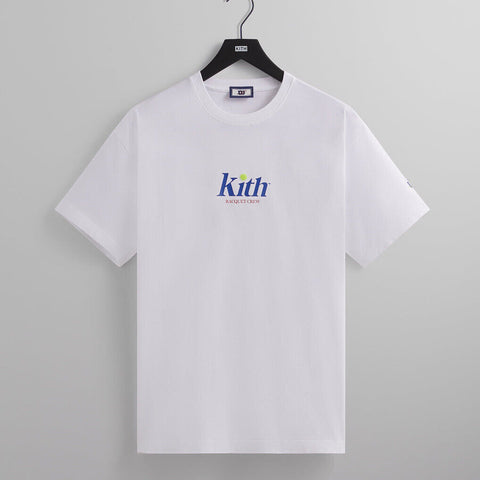 White Kith x Wilson Racquet Crew Logo Tee