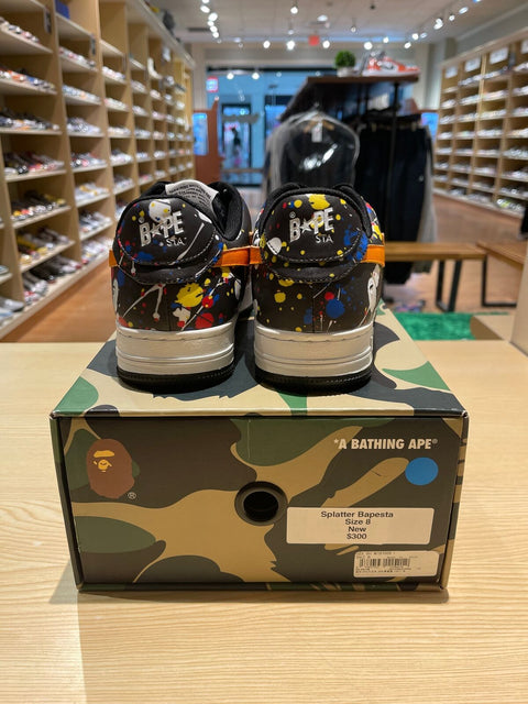 A Bathing Ape Bape Sta Paint Splatter Black