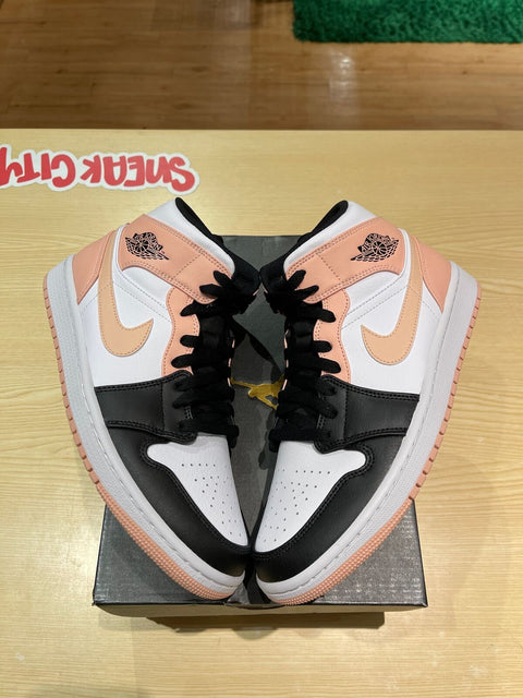 Jordan 1 Mid Arctic Orange Black Toe