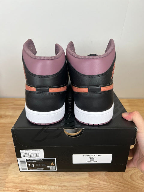 Jordan 1 Mid SE Black Sky J Mauve