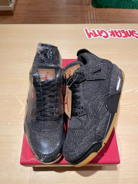 Jordan 4 Retro Levi's Black (GS) (Levi's Tag)