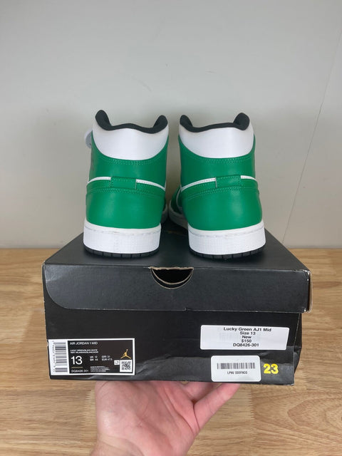 Jordan 1 Mid Lucky Green