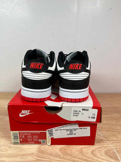 Nike Dunk Low EMB NBA 75th Anniversary Chicago (PS)