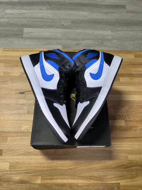 Jordan 1 Mid Black Racer Blue White