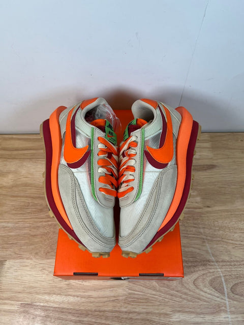 Nike LD Waffle sacai CLOT Kiss of Death Net Orange Blaze