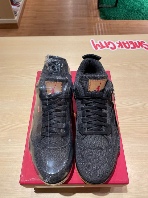 Jordan 4 Retro Levi's Black (GS) (Levi's Tag)