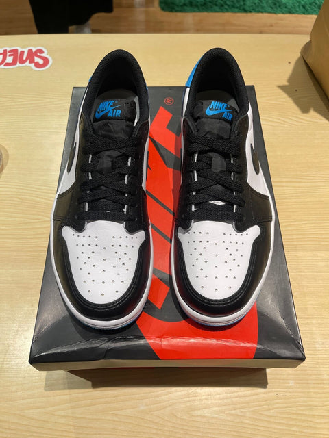 Jordan 1 Retro Low OG Black Dark Powder Blue