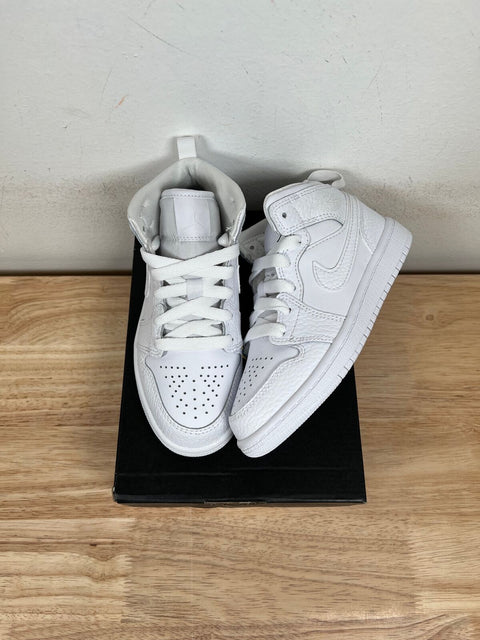 Jordan 1 Mid Triple White (2022)