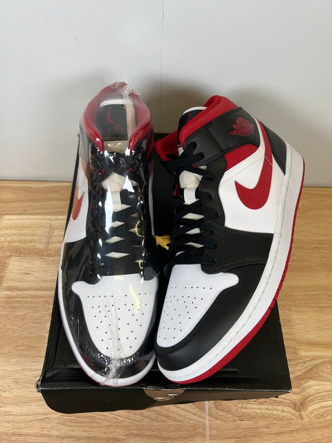 Jordan 1 Mid Gym Red Black White