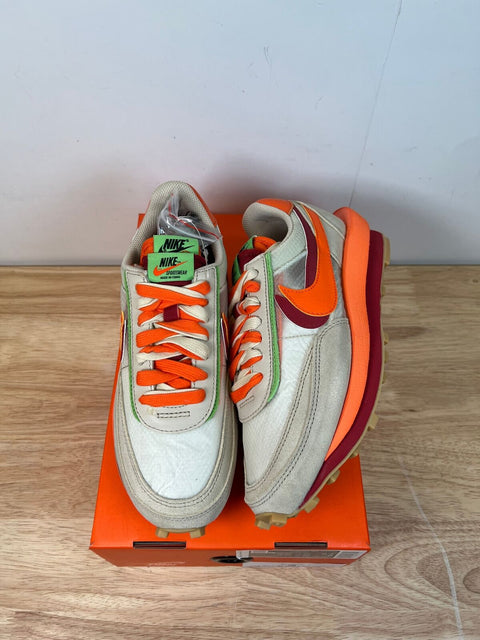 Nike LD Waffle sacai CLOT Kiss of Death Net Orange Blaze