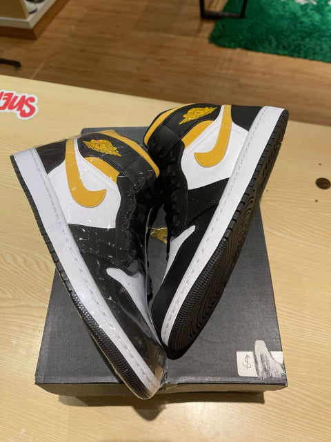 Jordan 1 Mid White Pollen Black (GS)