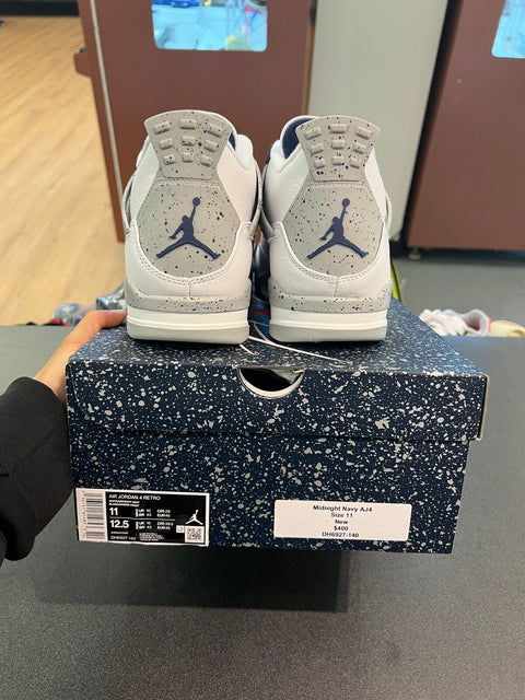 Jordan 4 Retro White Midnight Navy