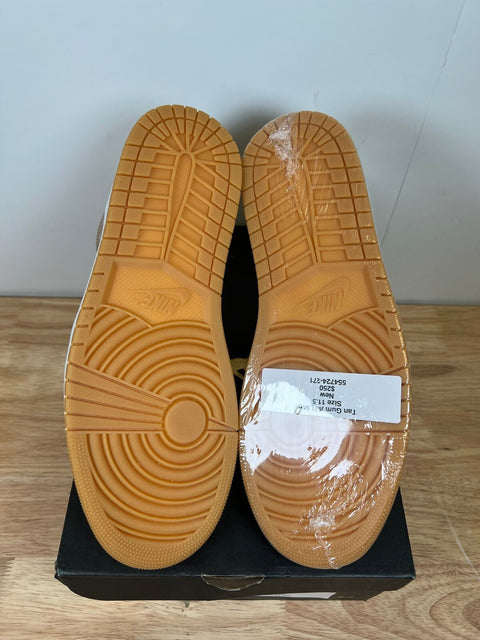 Jordan 1 Mid Tan Gum