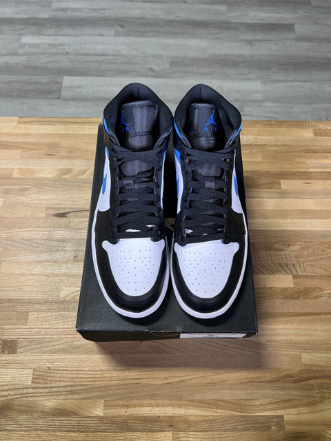 Jordan 1 Mid Black Racer Blue White