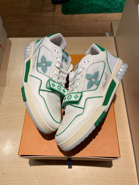 Louis Vuitton Trainer Green Mesh