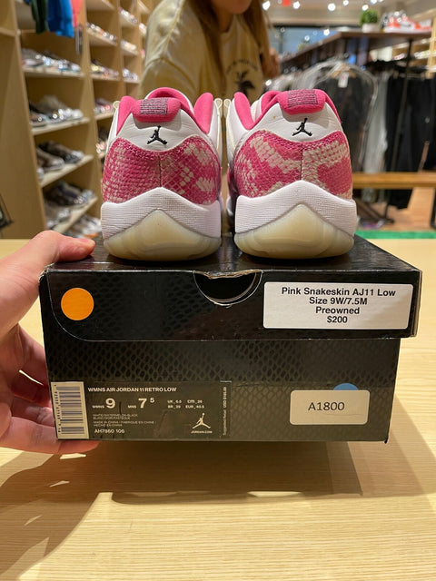 Jordan 11 Retro Low Pink Snakeskin (2019) (W)