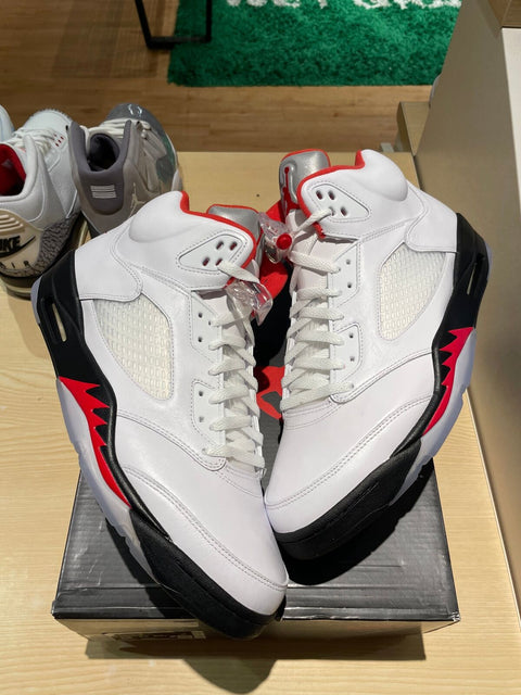 Jordan 5 Retro Fire Red Silver Tongue (2020)