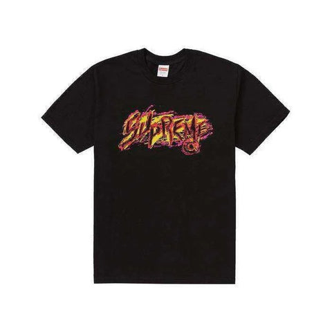 Supreme Black Scratch Tee Sz L