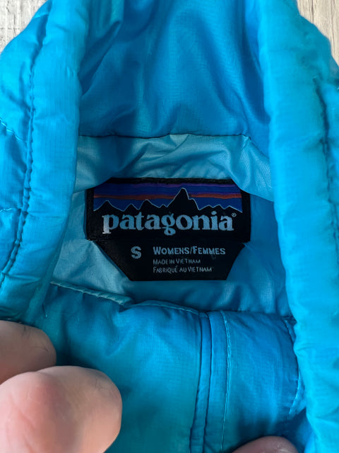 Light Blue Patagonia Puffer Jacket Sz S