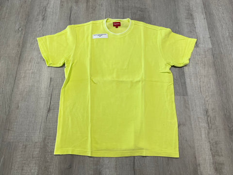 Supreme Yellow Waffle Shirt Sz L