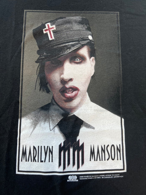 T 2003 Marilyn Manson Shirt Sz XL