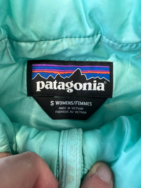 Teal Patagonia Puffer Jacket Sz S
